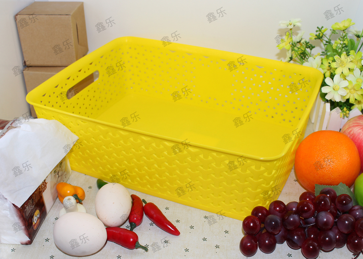 浙江臺州塑料收納好物 長方形收納筐的實用妙招